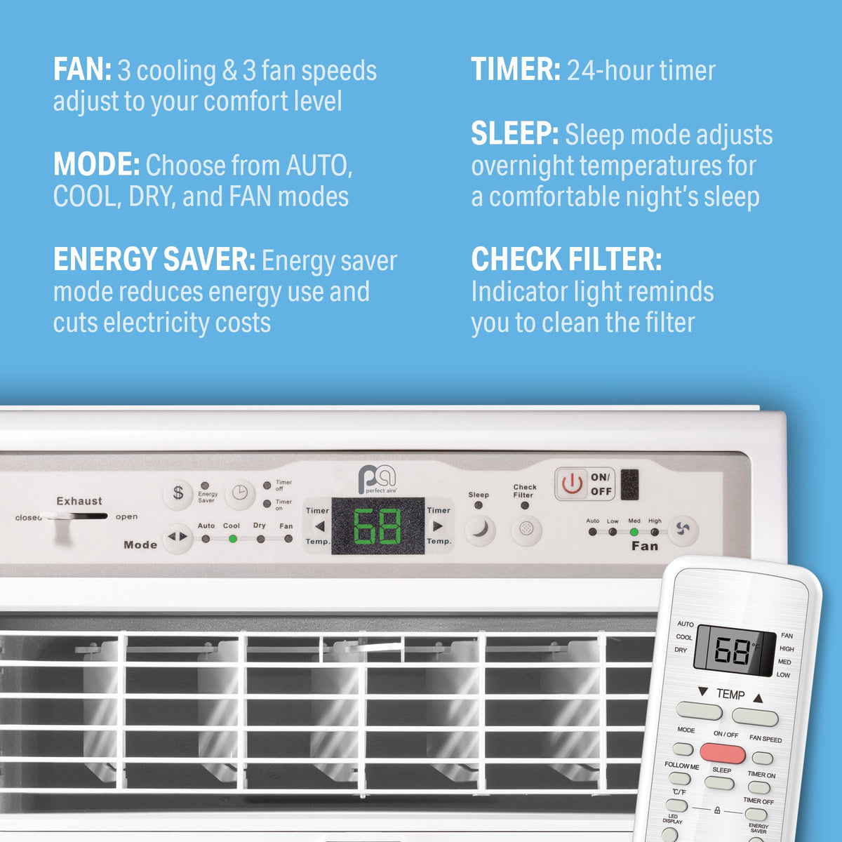 10,000 BTU Casement Window Air Conditioner P892