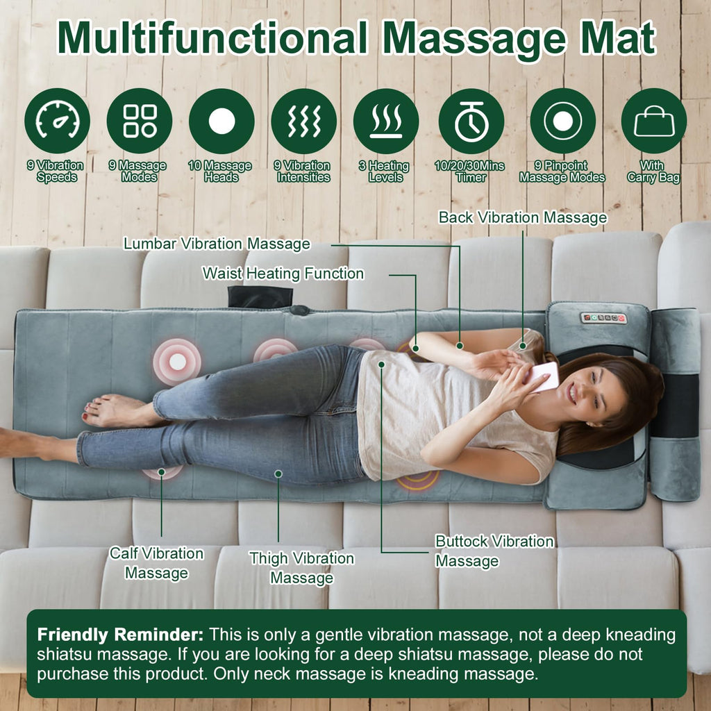 Full Body Massage Mat with Heat Y660261