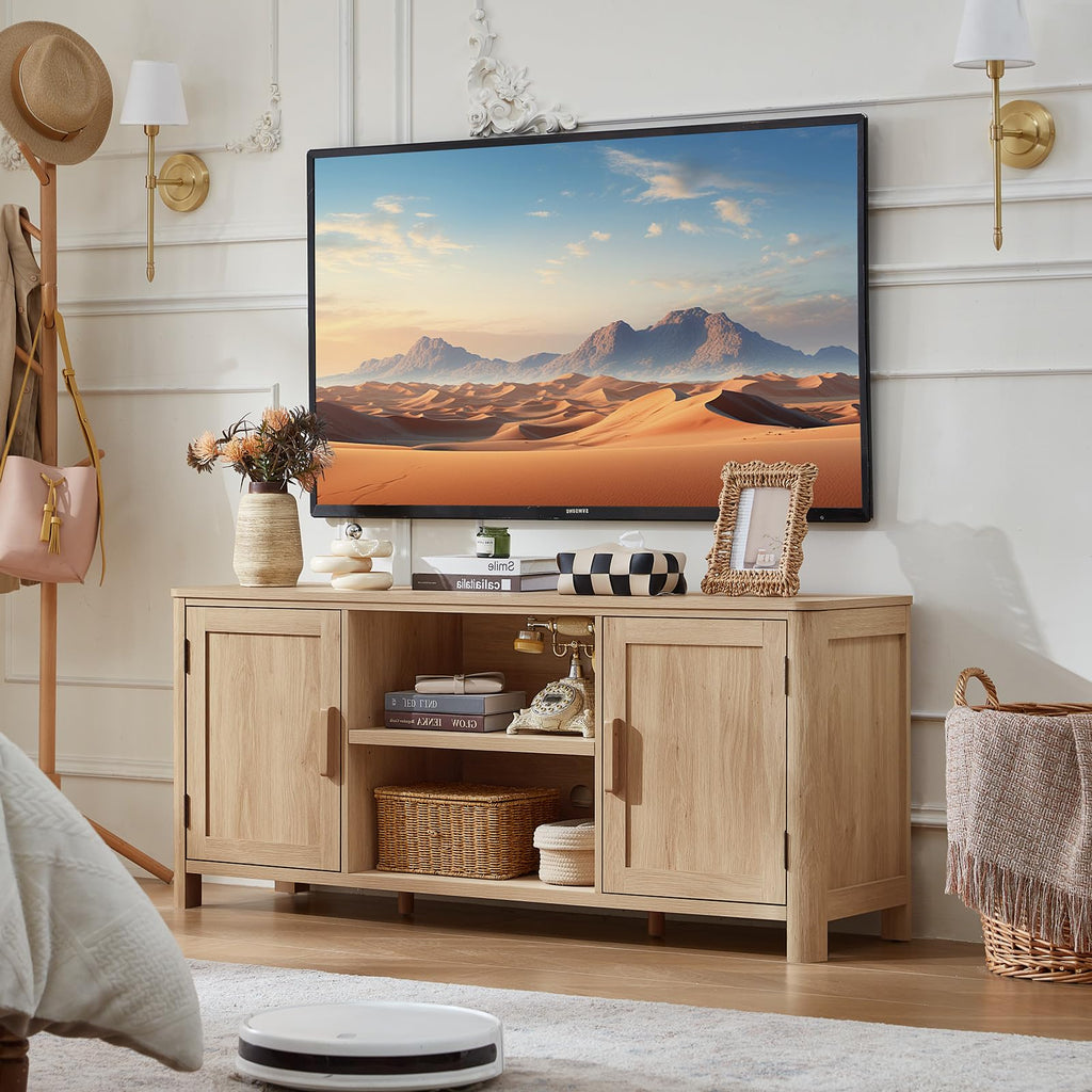55" Natural Oak Tv Stand M215