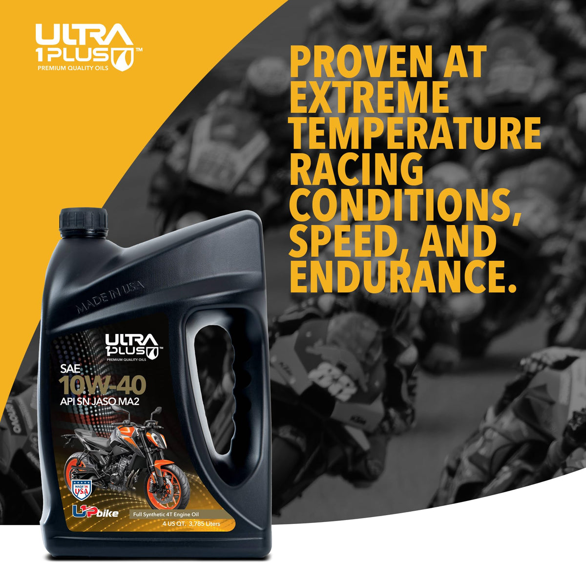 10W-40 Full Synthetic Motorcycle Oil 6 Quarts Q2698