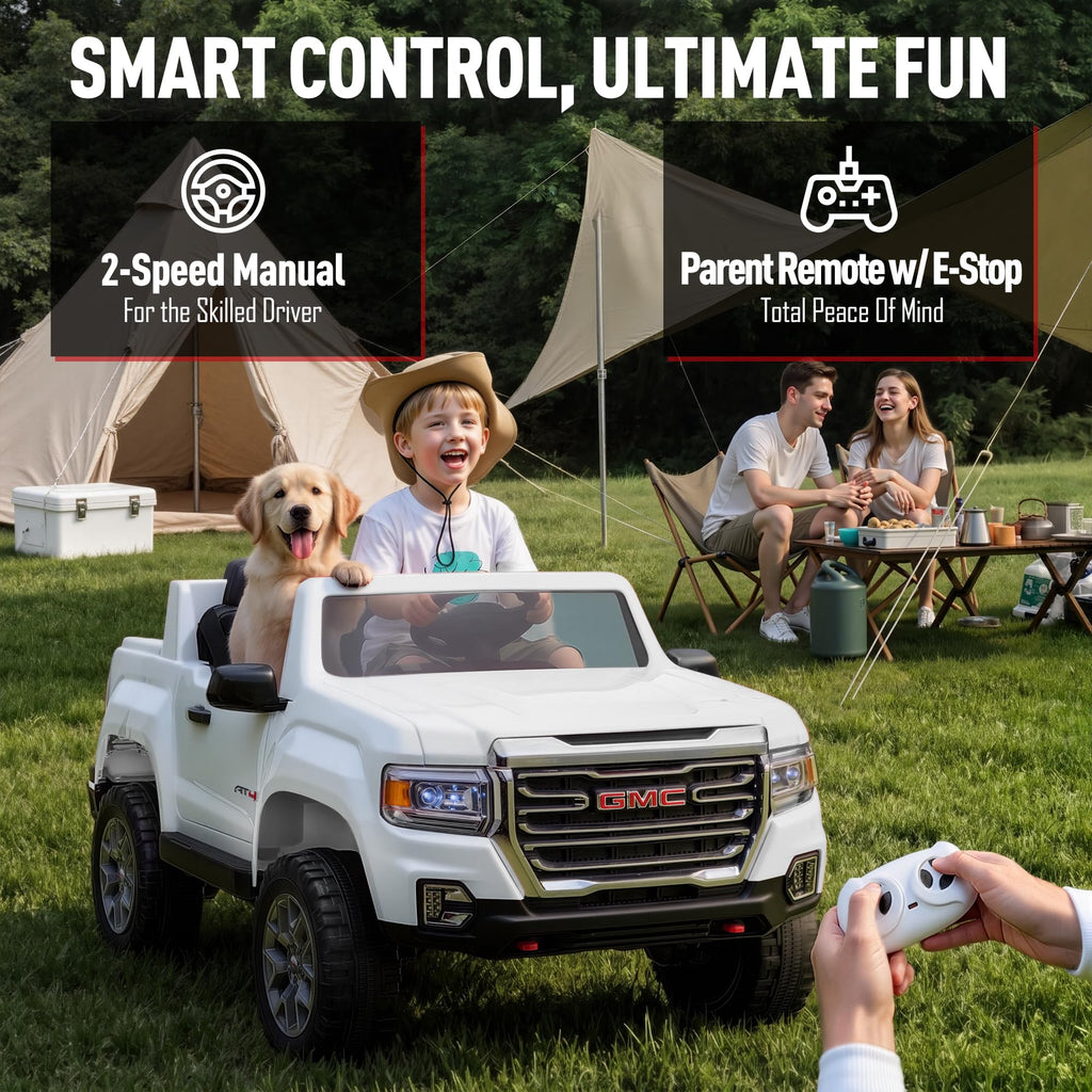 24V 2 Seater Ride On Car White B57505