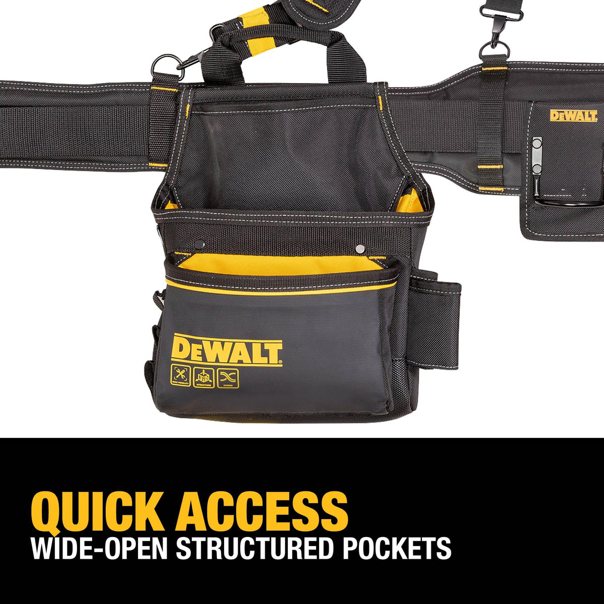 Heavy Duty Tool Belt Organizer with Suspenders and 25 Pockets T702270