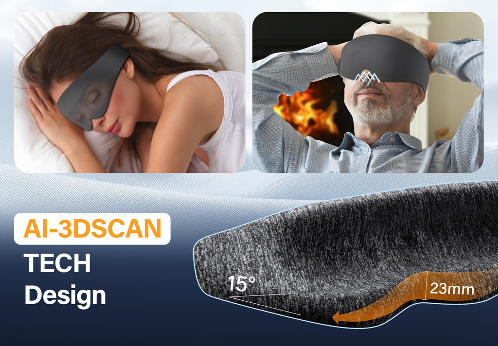 Silk Sleep Mask with Bluetooth Headphones S489