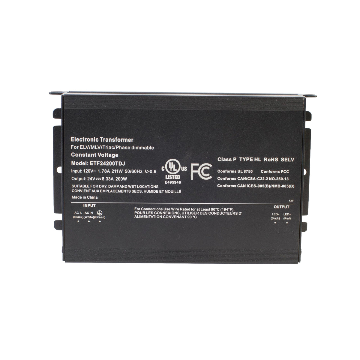 24v 200W Dimmable Constant Voltage Power Supply W453
