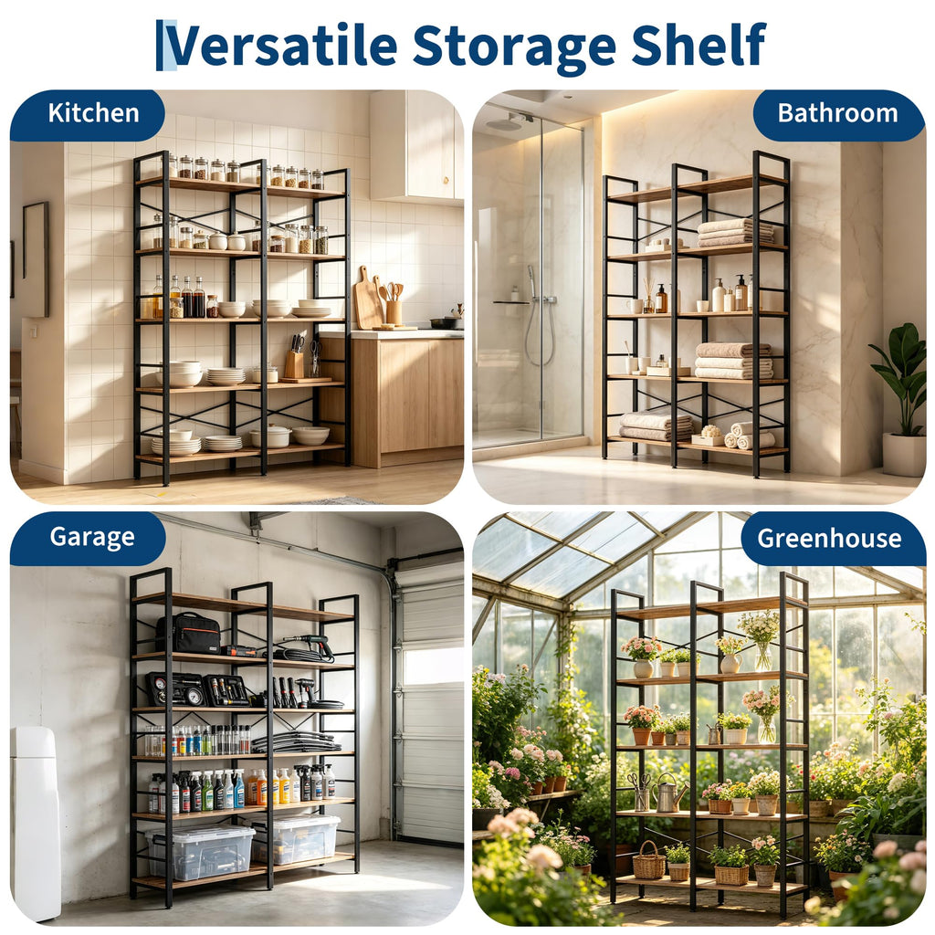 5 Tier Bookshelf with 10 Open Shelves Z368794