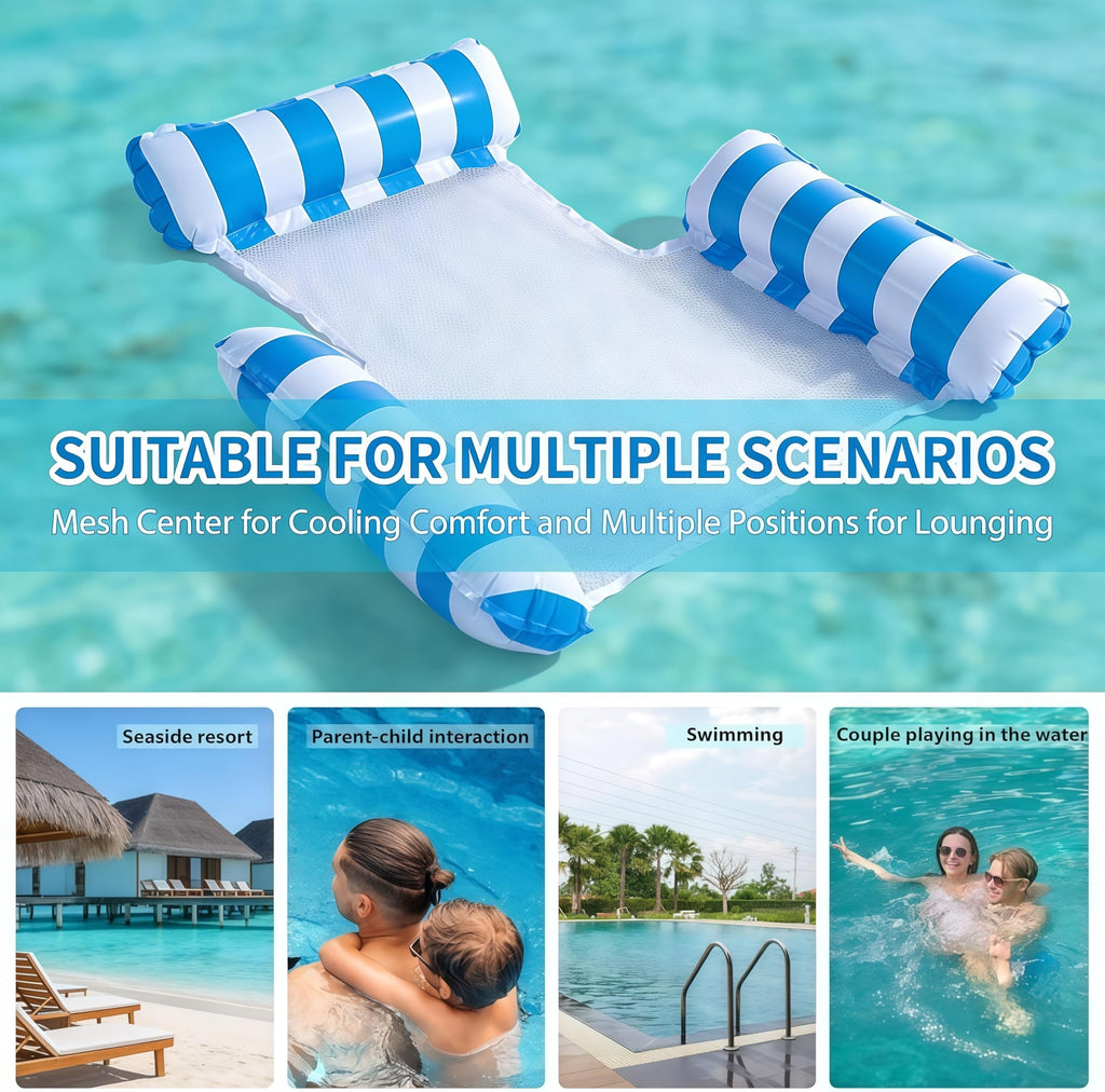 4 Pack Inflatable Pool Float Chair J59732