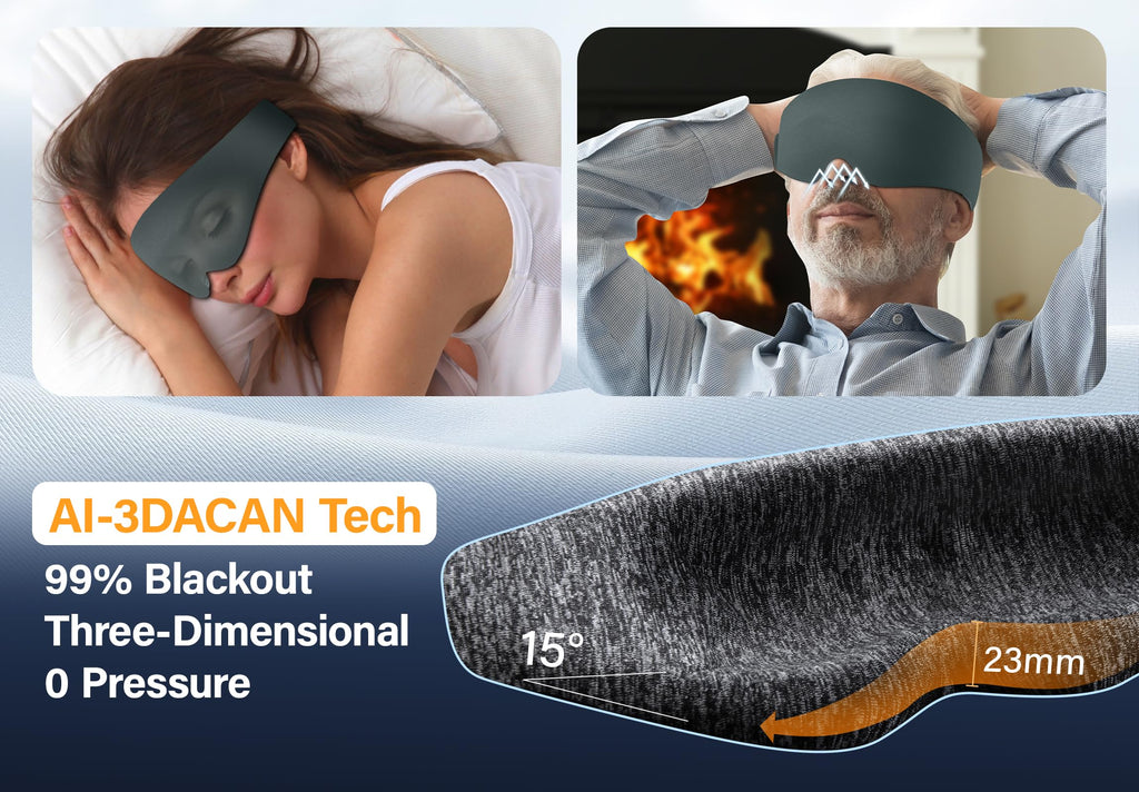 Silk Sleep Mask with Bluetooth Headphones S489