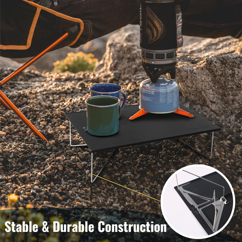 Compact Mini Camping Table Folding Black G22819