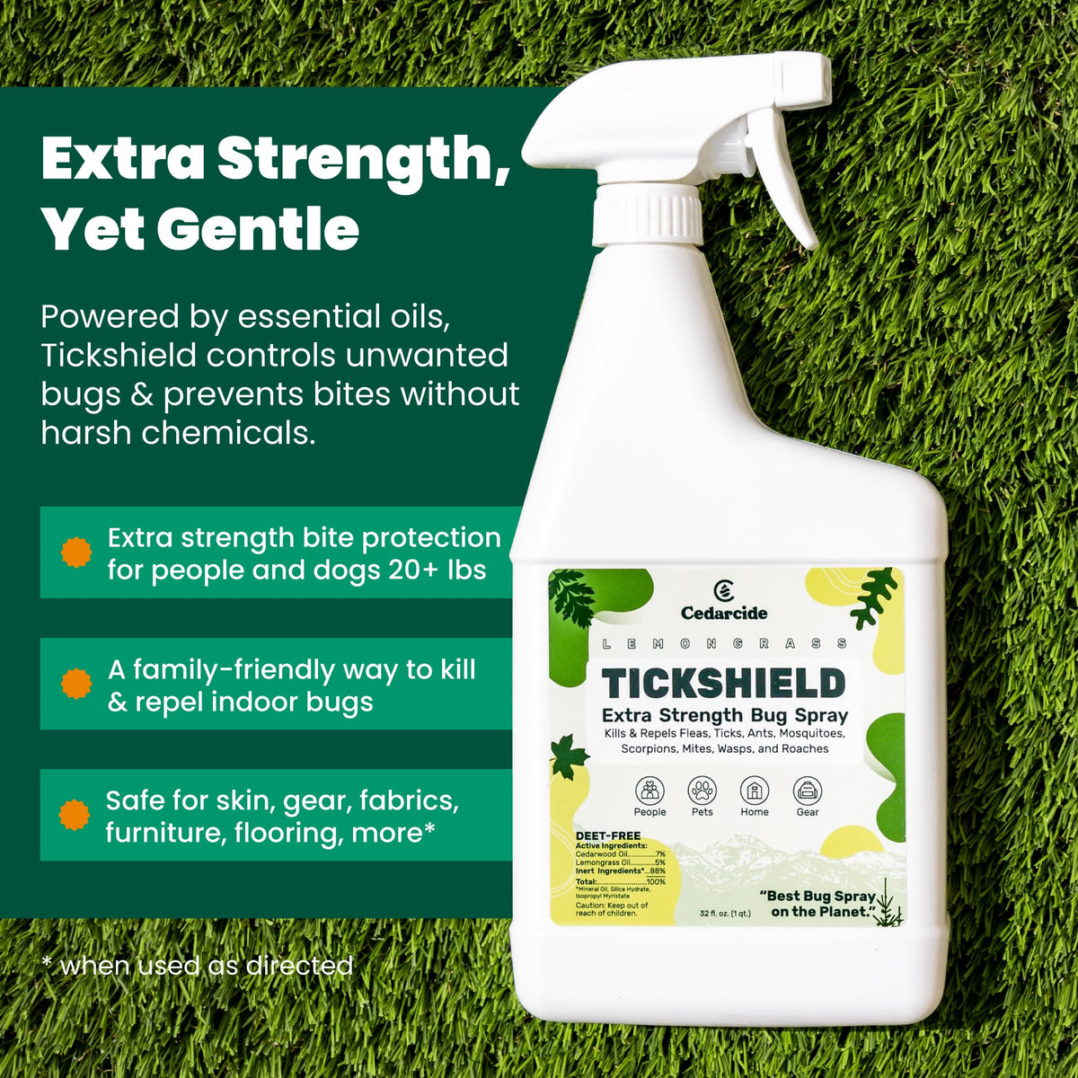 Tick & Flea Repellent Spray for Humans & Pets J6881
