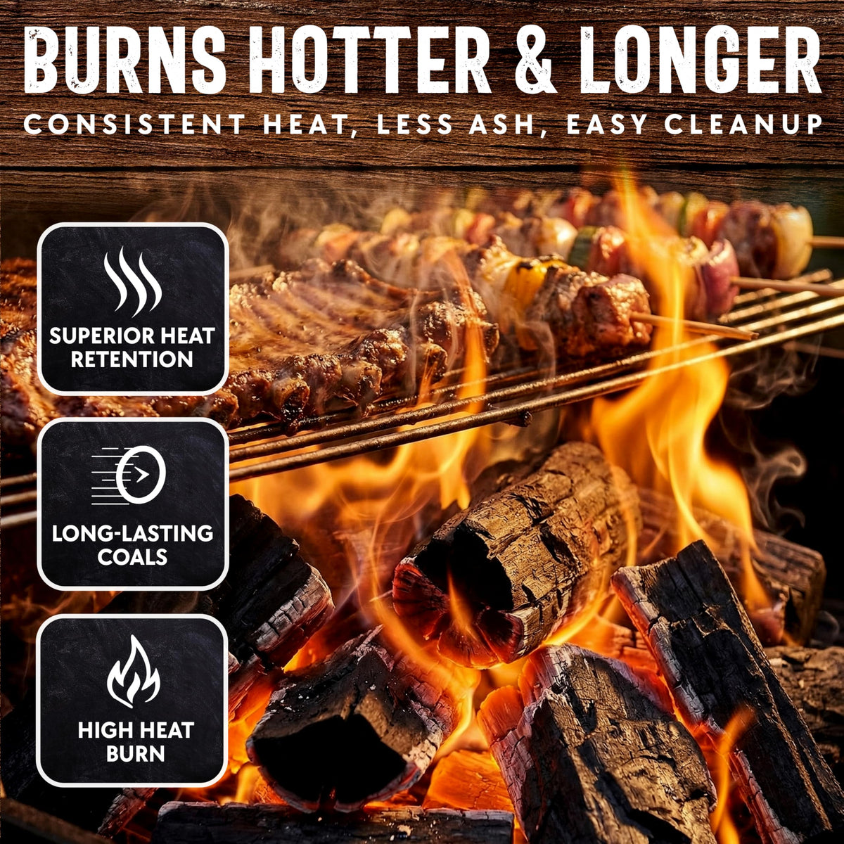 8 LB. All Natural Hardwood Lump Charcoal W7887
