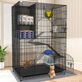 Extra Large Cat Cage Indoor Enclosure with Storage Cube E816